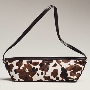 Cow Print Genuine Calf Hair Shoulder Bag